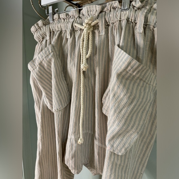 Free People Runyon Oversized Stripe Pants Size M - Picture 5 of 8
